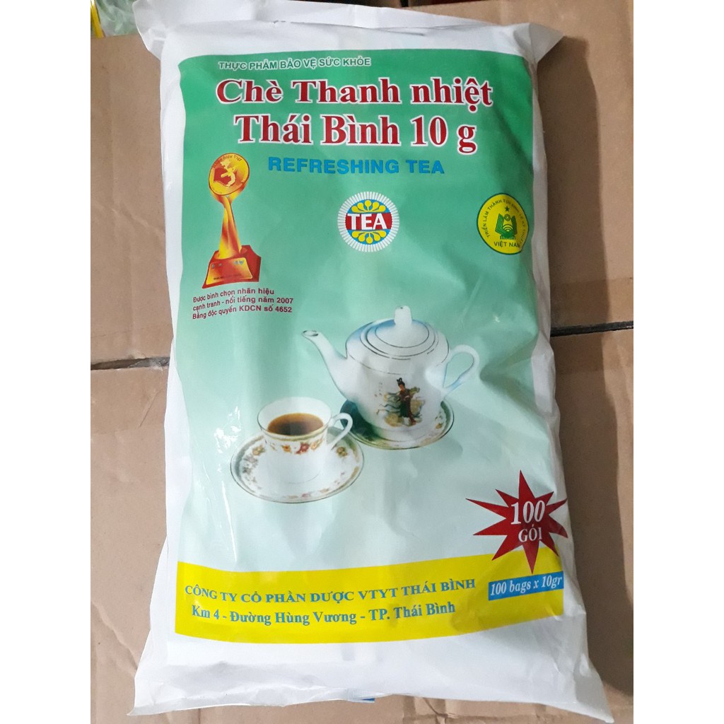 Trà thanh nhiệt thái bình - giải độc và thanh nhiệt cơ thể - túi 100 gói thảo mộc