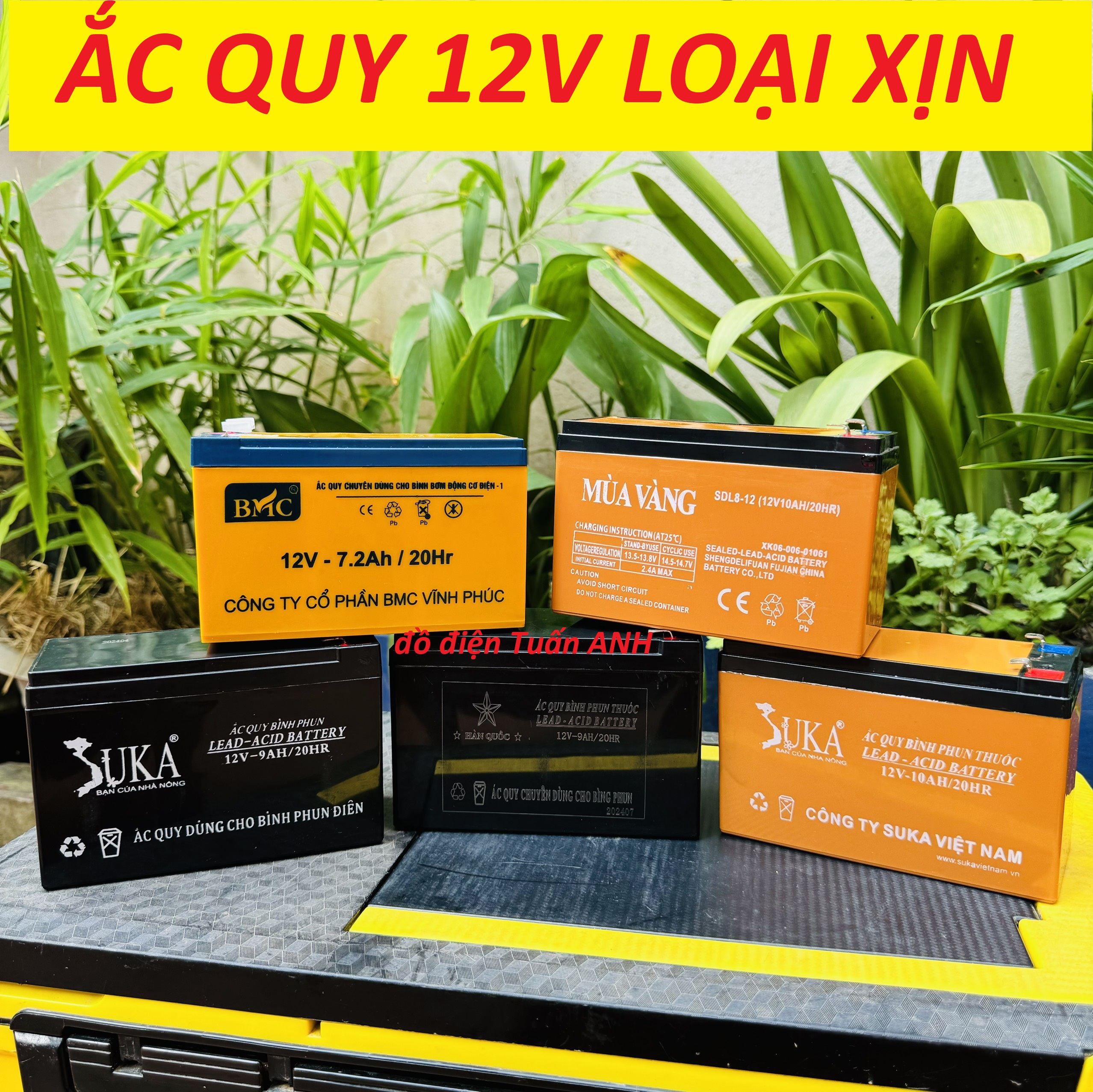 Bình ắc quy khô 12v-10Ah ắc quy 12v bình ắc quy khô, bình ăc quy bình bơm