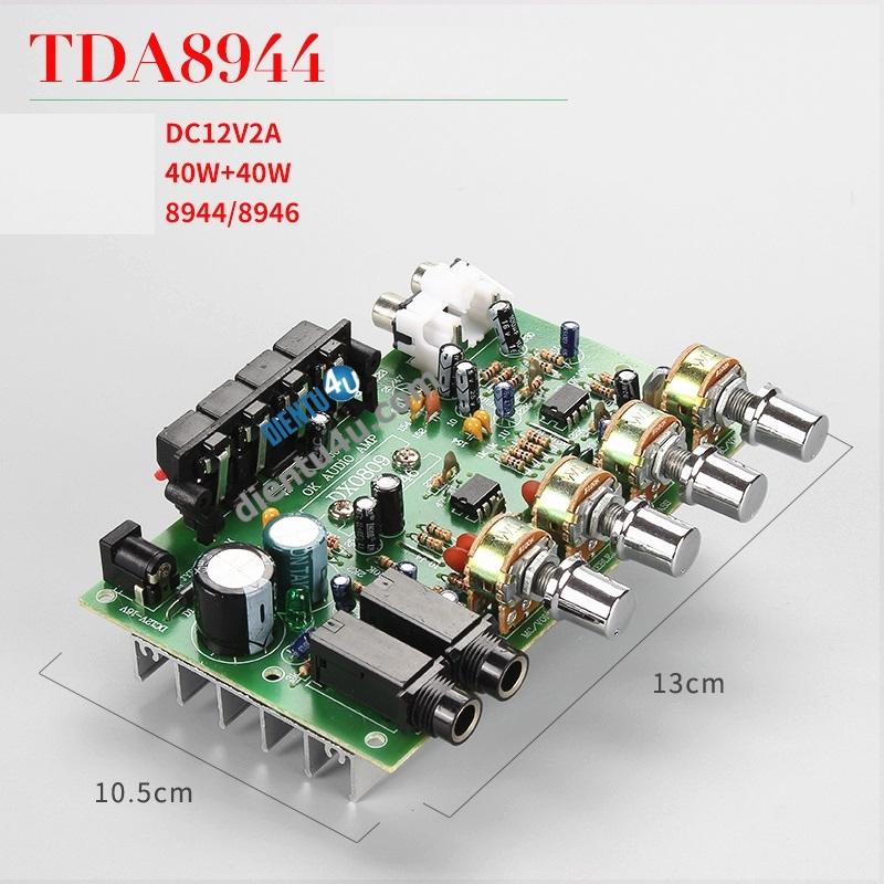 Mạch khuếch đại công suất âm thanh tda8946 2 kênh 2*30w dx0809