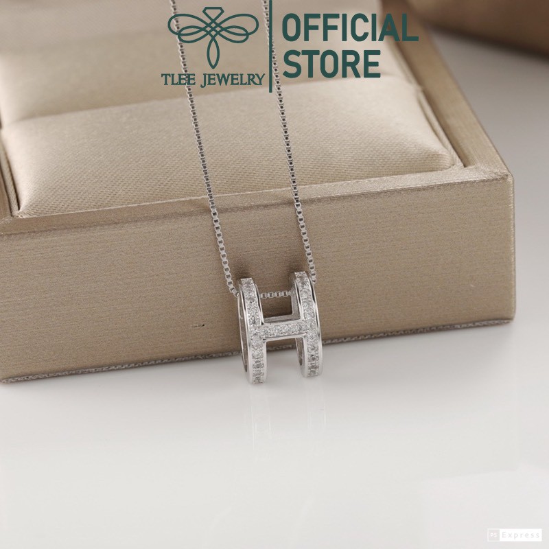 Dây chuyền bạc nữ TLEE mẫu chữ Hờ phồng sang trọng TleeJewelry