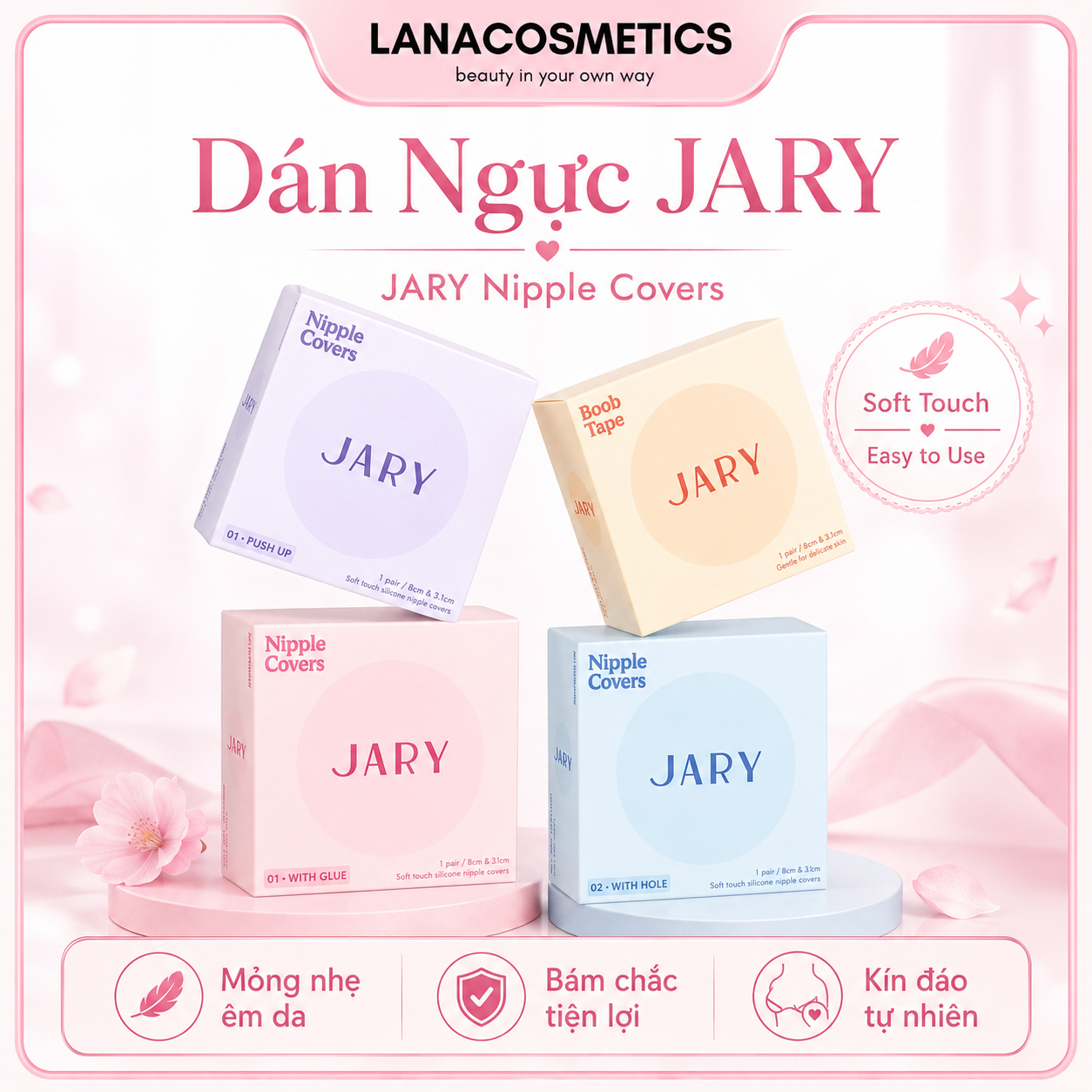 Miếng Dán Ngực Silicone Jary Nipple Covers