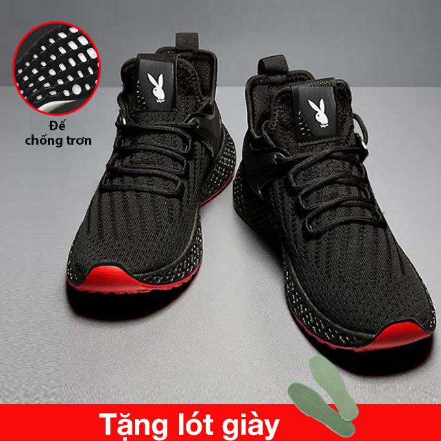Giày thể thao nam cá tính kiểu dáng sneaker dạo phố cho các chàng trẻ trung, năng động New 2020, Đế cao su đàn hồi và chống trơn trượt tốt