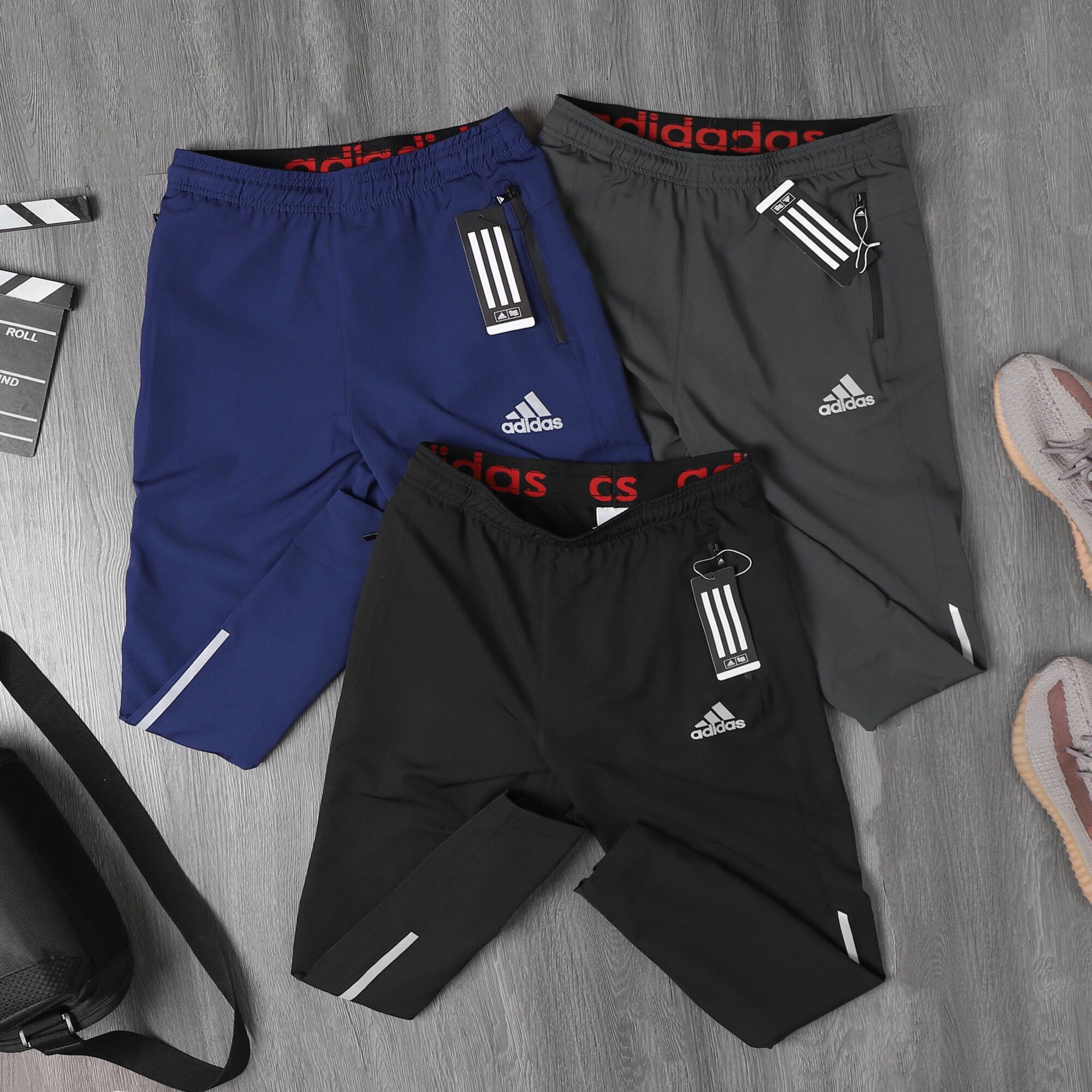 Quần dài thể thao, quần Gió AdiDass dư xịn full tem tag