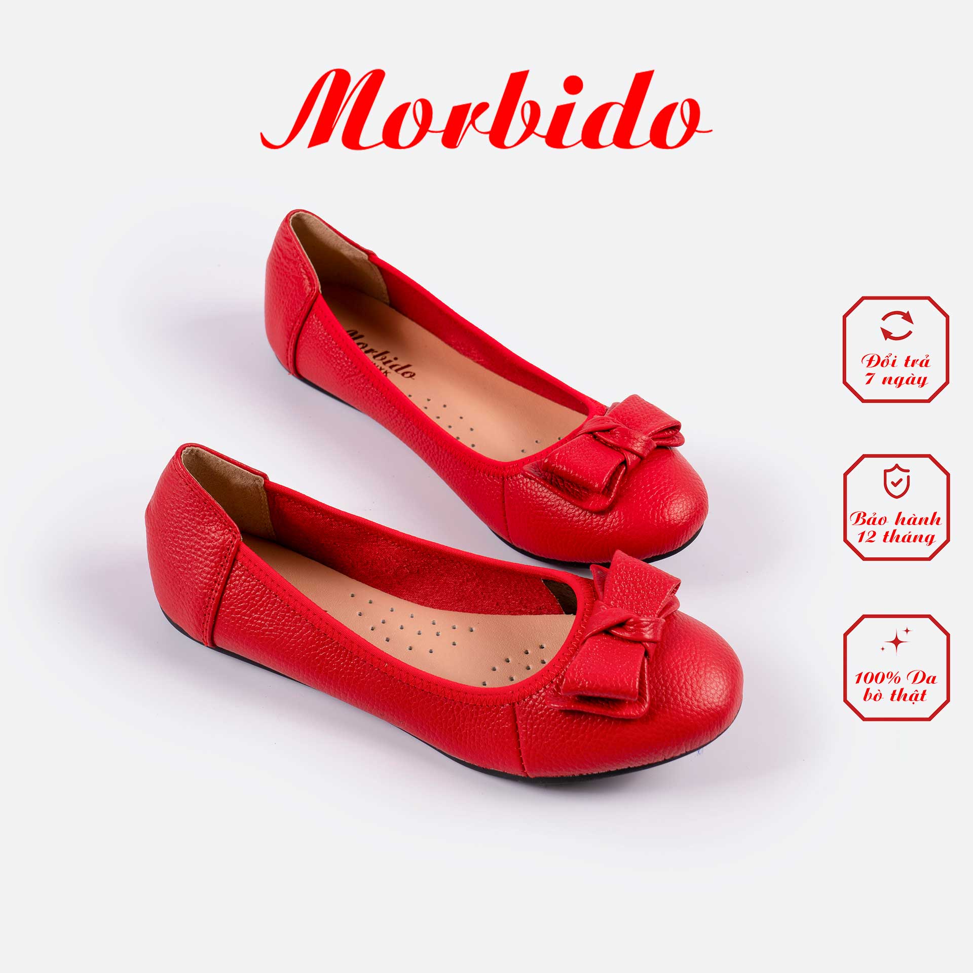 [HCM]Giày Bệt Nữ Da Bò Thật Cao Cấp MORBIDO M305