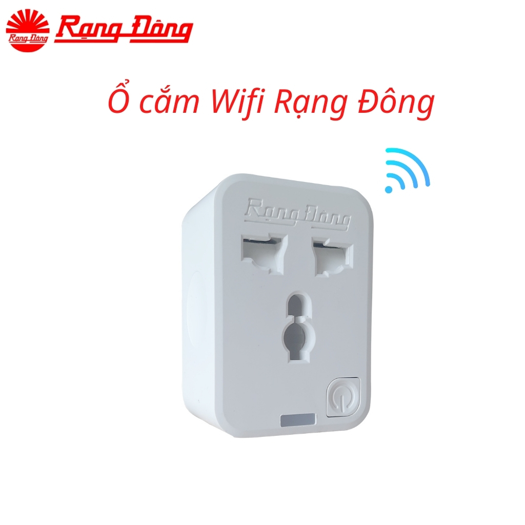 Ổ cắm wifi thông minh Rạng Đông 16A điều khiển từ xa qua APP