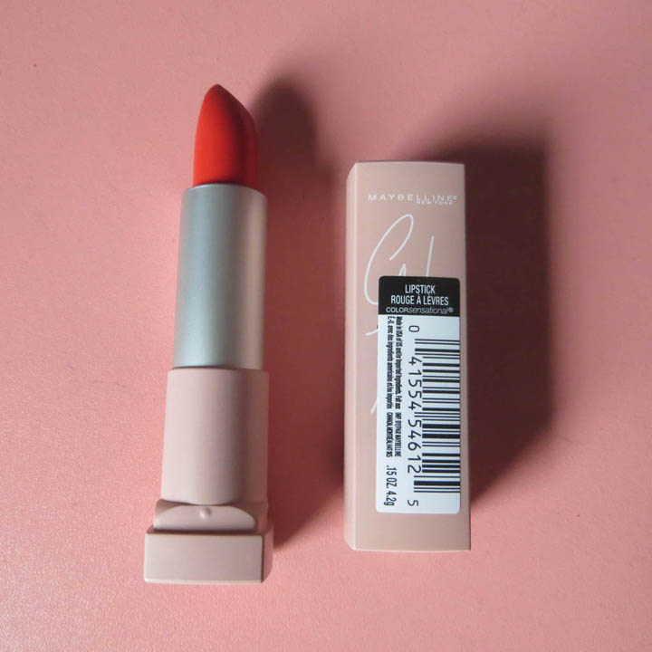 Son lì mầu đỏ cam gigi hadid matte lipstick maybeline