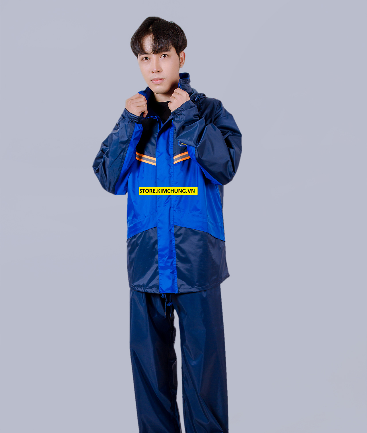 [HCM](Áo mưa bộ BIGSIZE Hàng cao cấp loại 1) Áo mưa bộ Phản Quang 2 lớp vải dù đài loan cao cấp đi mưa và chống lạnh (Bigsize XXL 100kg trở lại mặc vừa)