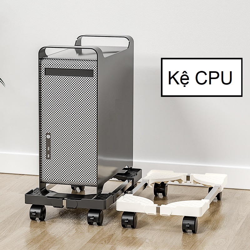  Kệ CPU máy tính Kệ để case máy tính điều chỉnh kích thước có bánh xe cho văn phòng game thủ 