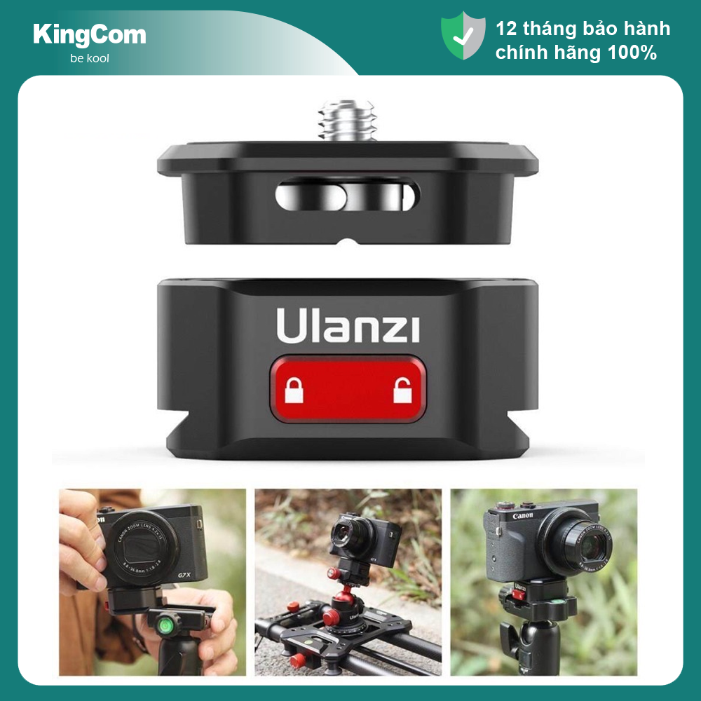 Ulanzi quick release arca swiss system 2333 - đế thao tác lắp mở nhanh | chính hãng