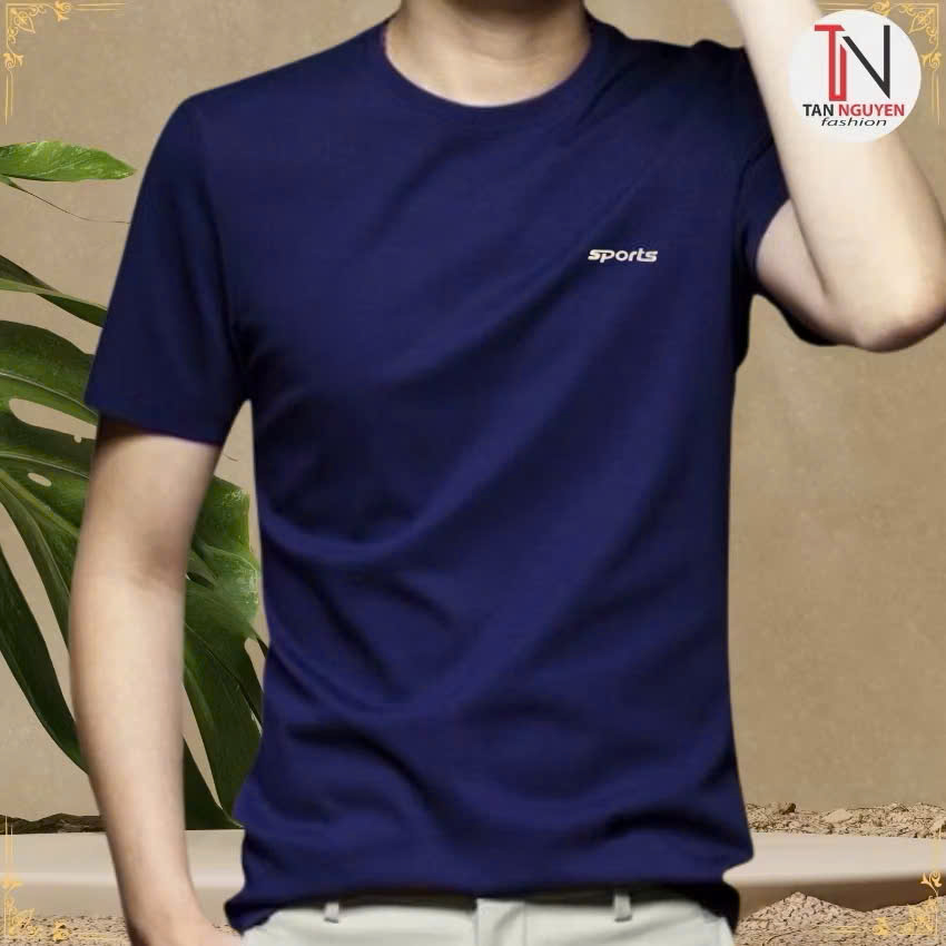Men's Cool T-Shirt, Round Neck, Short Sleeves, Stretchy, Breathable, Cool, 4-Way Stretch, Beautiful Appearance - Vnxk-Therapy1989- - 1