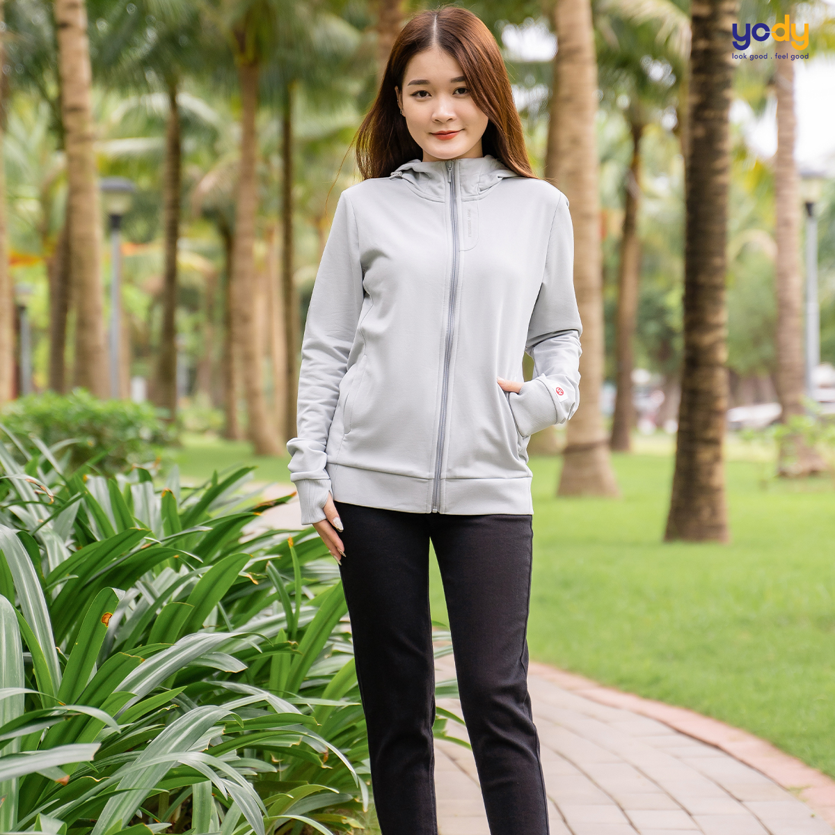 Áo chống nắng nữ YODY đa năng cản tia UV mềm mịn thoáng mát điều hòa nhiệt độ ACN6008