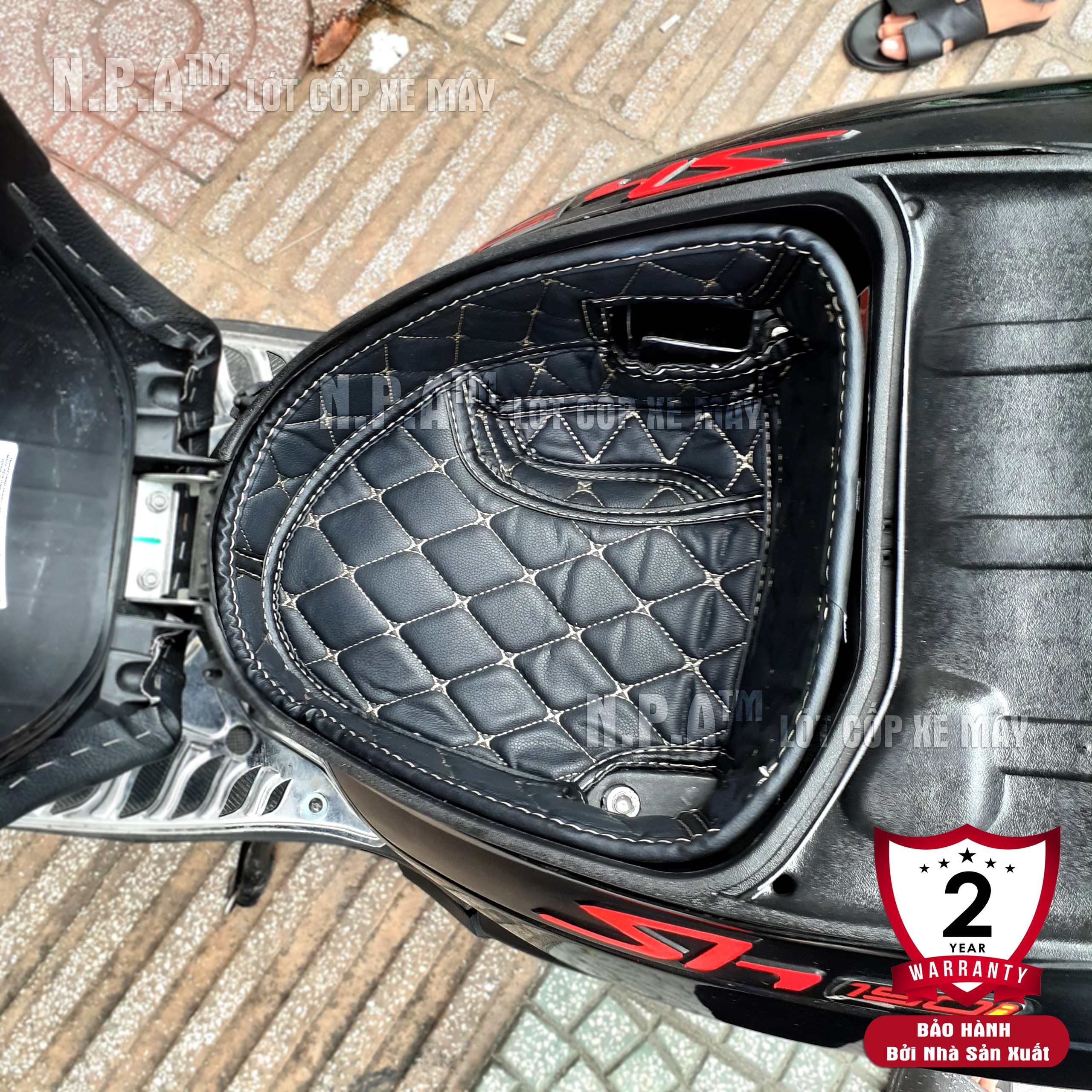[HCM]Lót Cốp Xe Máy cho Honda SH Ý 2008-2012 Chống Sốc - Cách Nhiệt Có TÚI để giấy tờ.