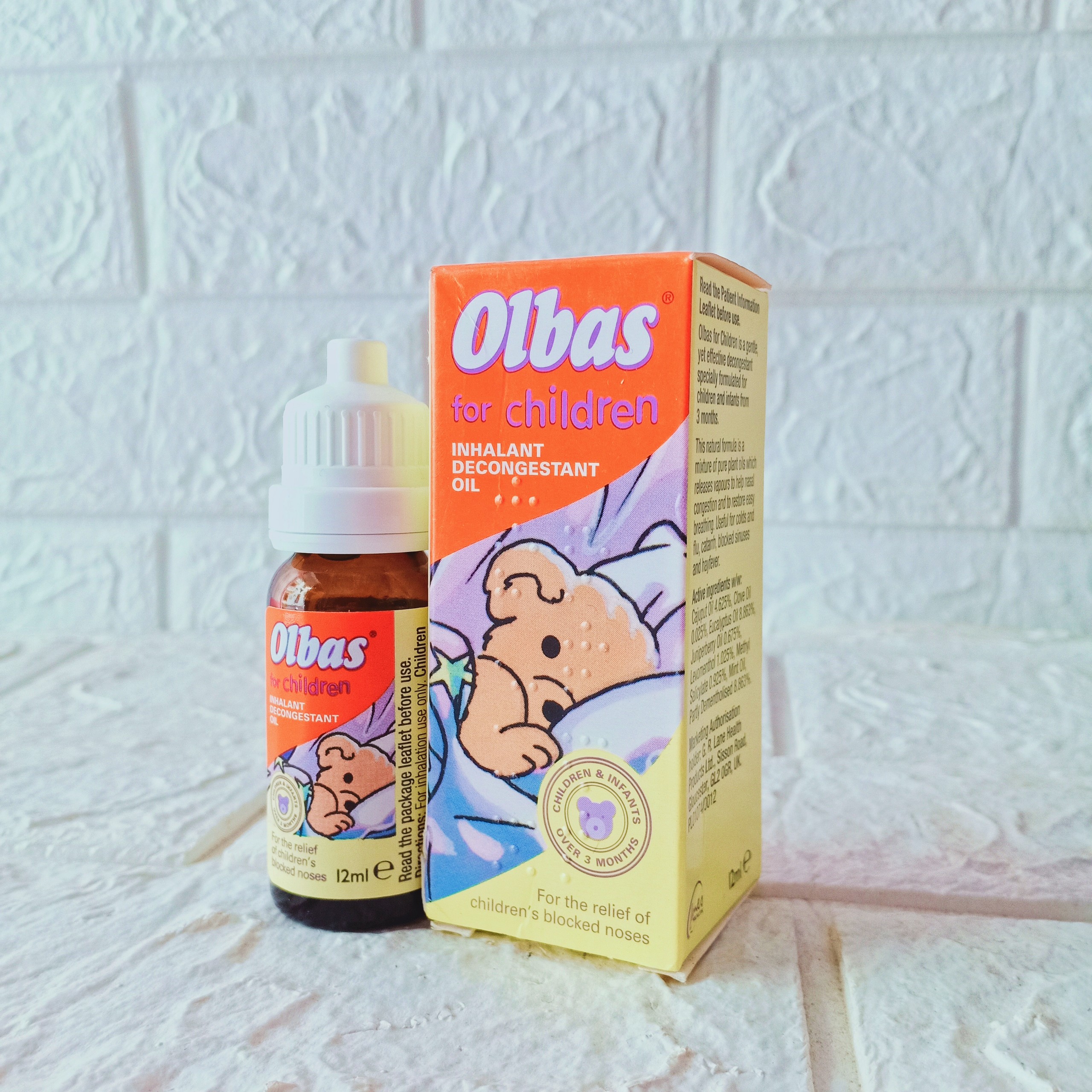 [ Hàng AUTH - Bill ảnh sau] Tinh dầu ngẹt mũi Olbas cho trẻ từ 3 tháng lọ 12ml