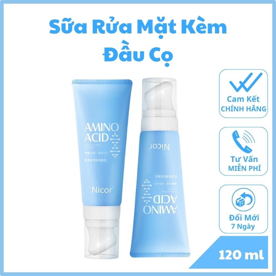Sữa rửa mặt làm trắng da nicor ngăn ngừa mụn cọ rửa mặt giúp sạch sâu bụi bẩn trên da kiềm dầu và cấp ẩm