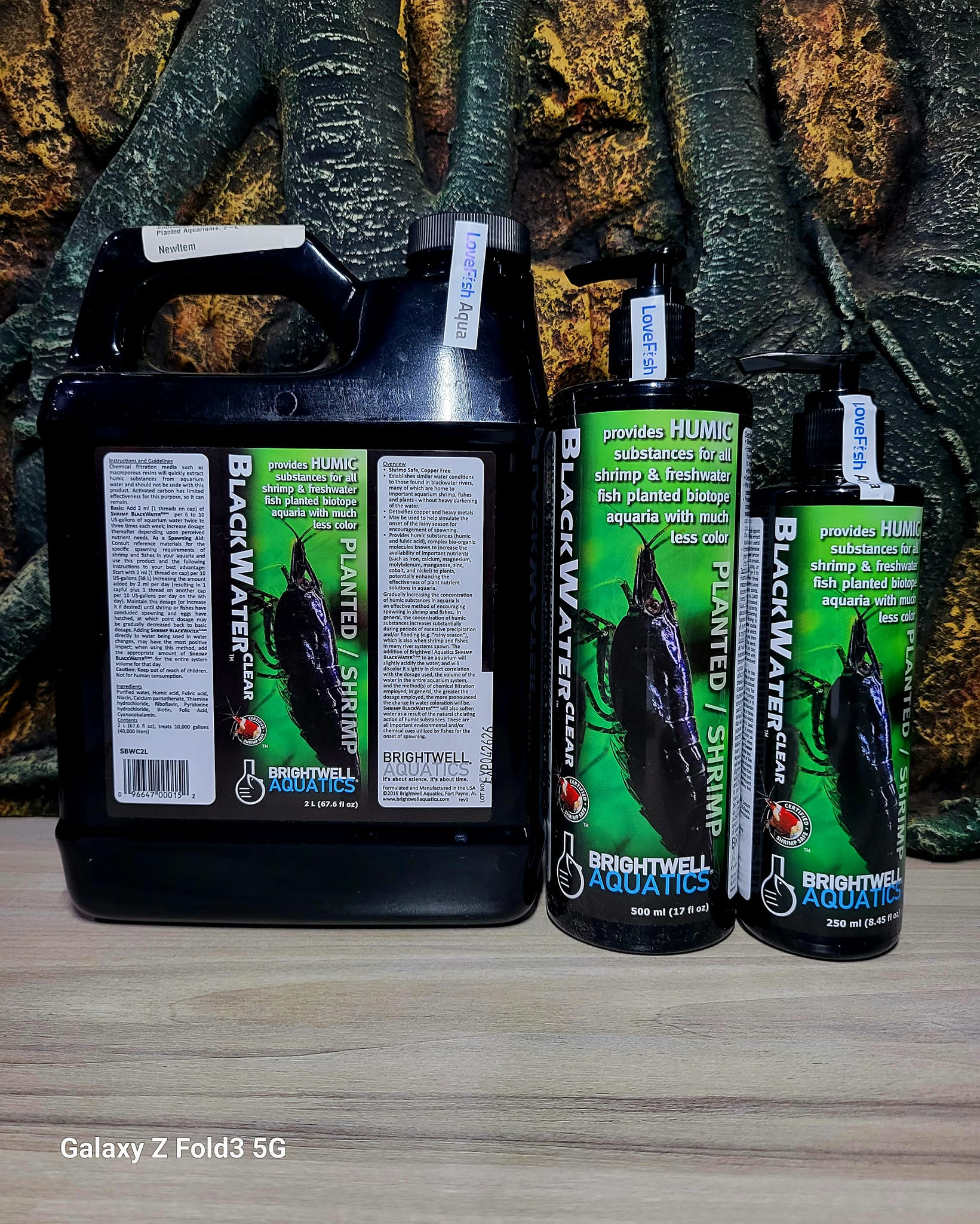 Brightwell Aquatics - Shrimp - Blackwater Clear - Nước đen trong cho TÉP, cá ven sống, phân bón thủy sinh