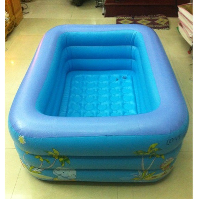 bể bơi 1 ,5m 3 tầng đáy 2 lớp chống trượt