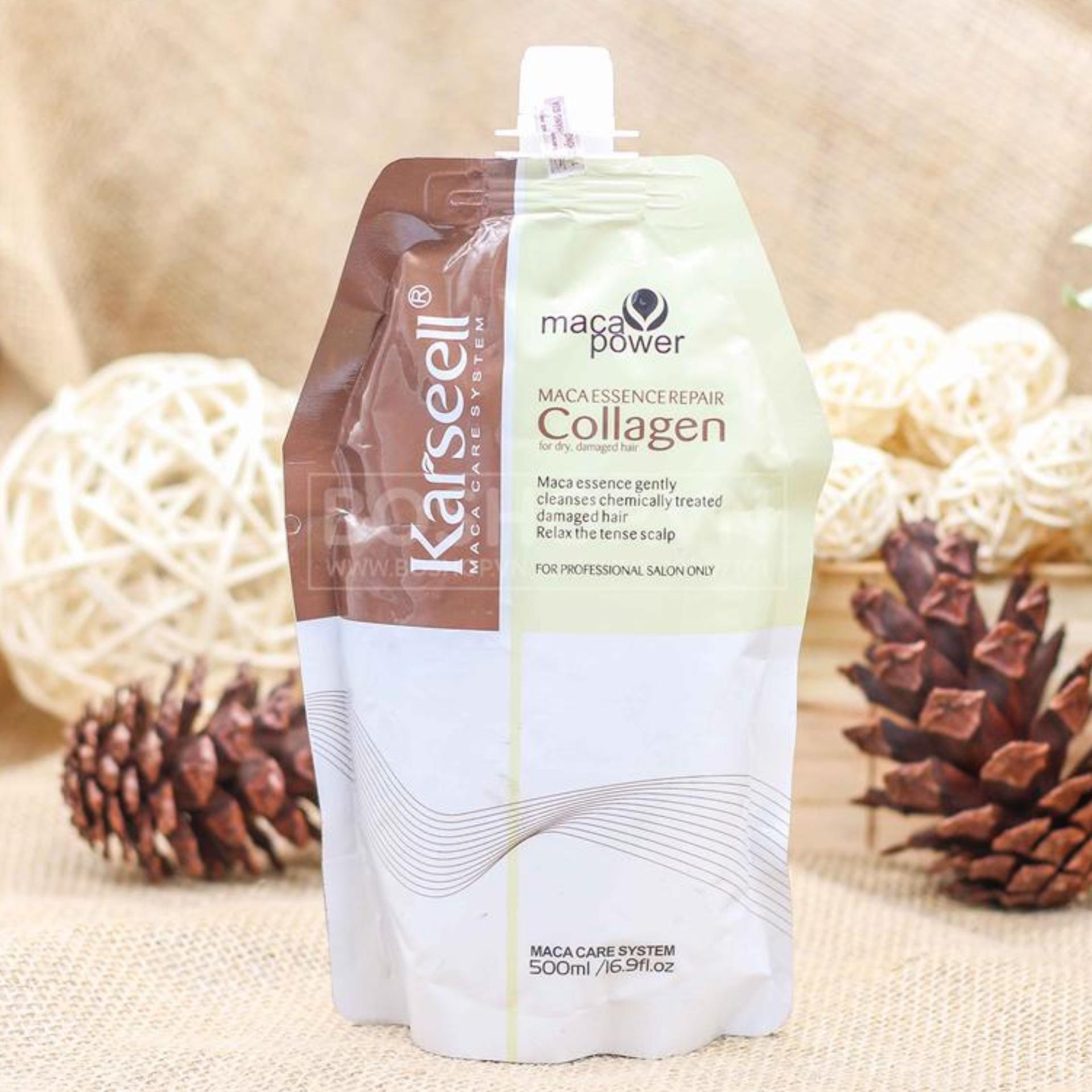 Dầu ủ tóc Colagen Karsell phục hồi tóc chuyên sâu 500ml