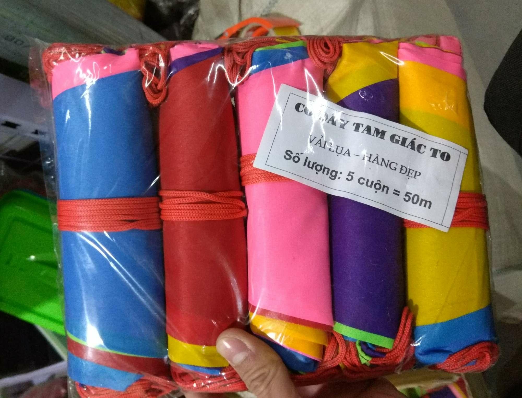 5 cuộn cờ dây tam giác to ( 50m)