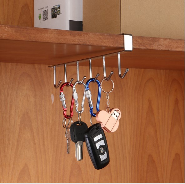 Gía treo cốc-Móc treo ngược cốc chống côn trùng , khử mùi gài từ bếp không cần khoan đục chất liệu inox chống hoen gỉ , bền bỉ, chắc chắn.