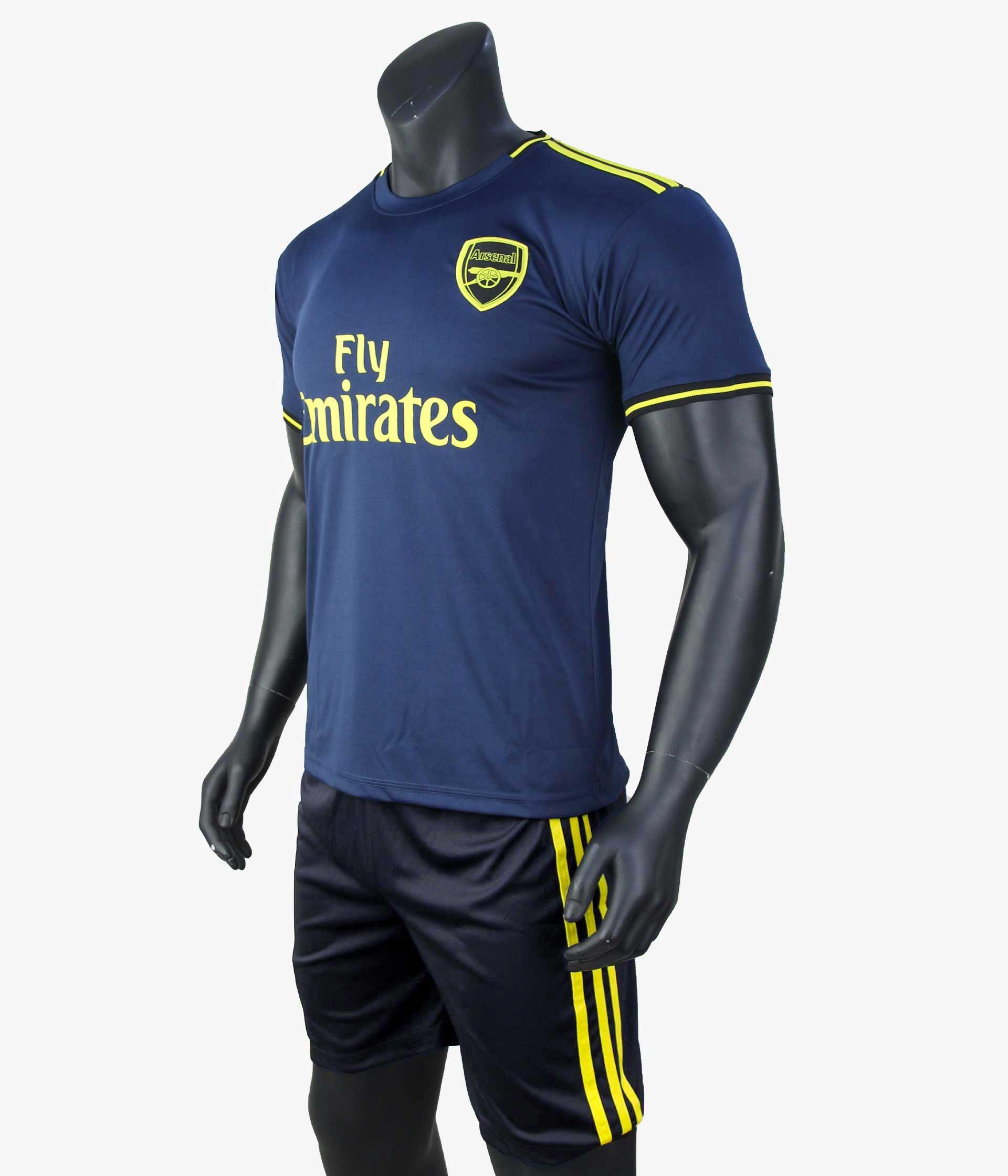 [HCM]Quần Áo Đá Bóng CLB Arsenal Màu Xanh Đen Sân Khách Mùa Giải 2019 - 2020