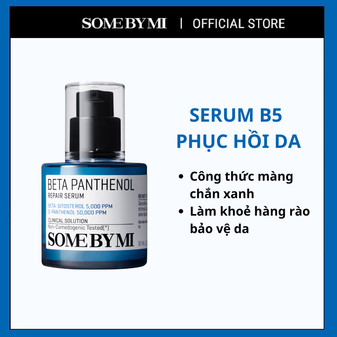   DATE 7.2026  Tinh chất Some By Mi Beta-Panthenol Repair Serum 30ml phục hồi làn da hư tổn 