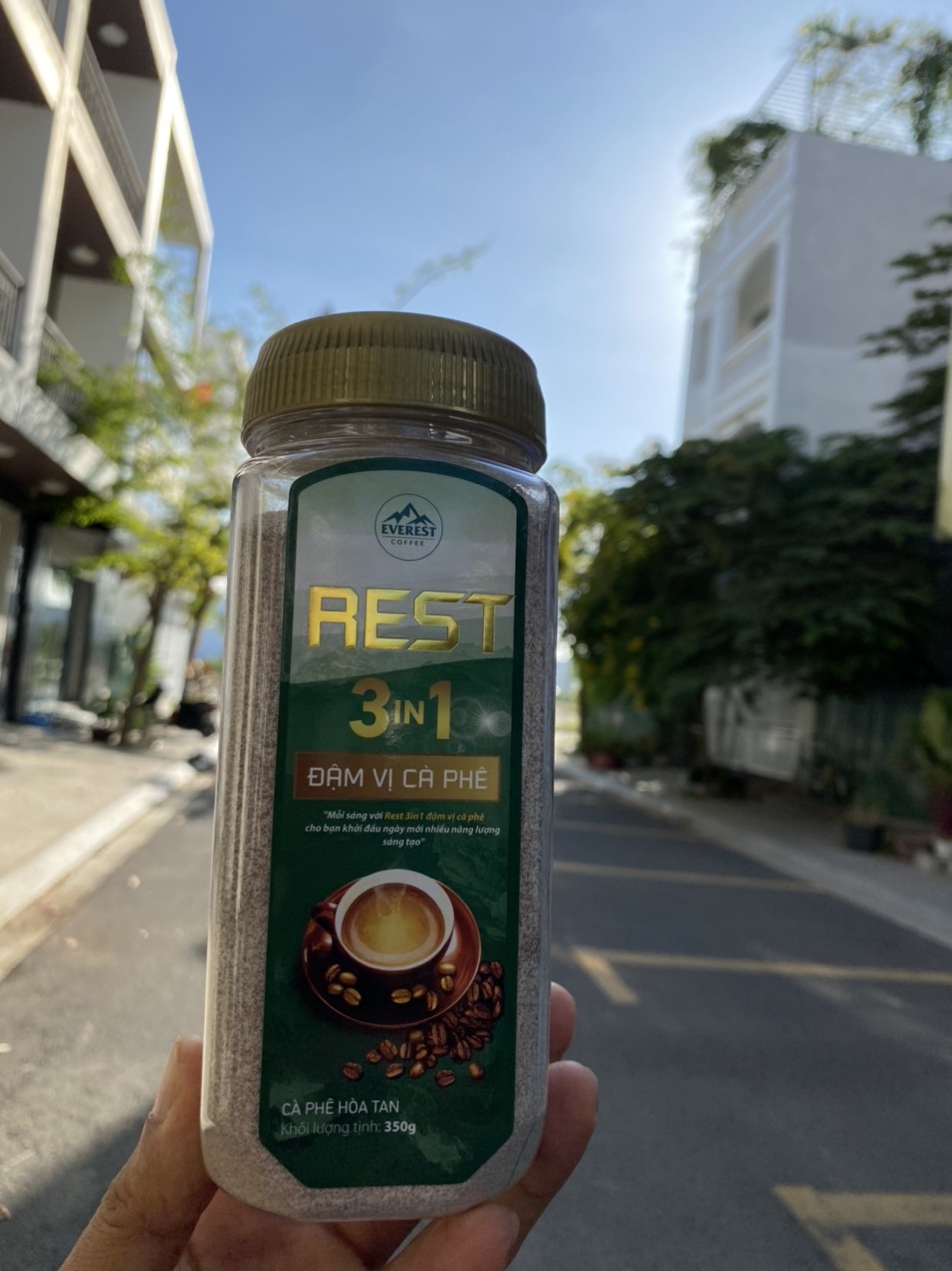 Cà phê Everest hòa tan 3in1 Rest đậm vị cà phê hũ 350g