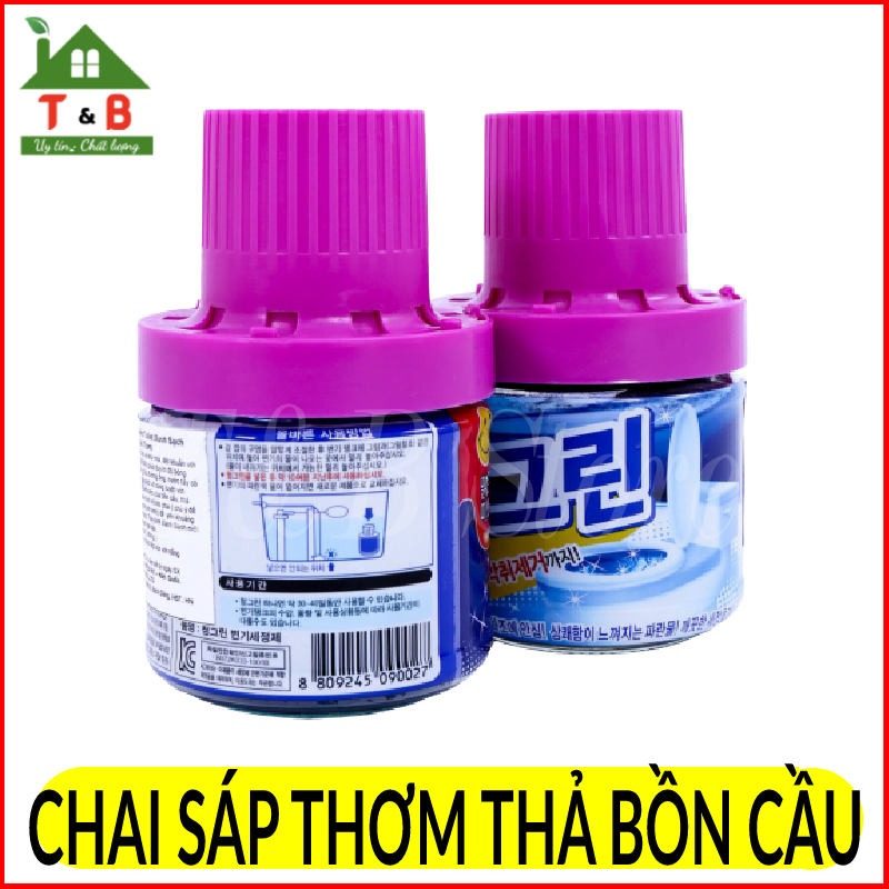 Chai sáp thơm hàn quốc thả bồn cầu khử mùi diệt khuẩn
