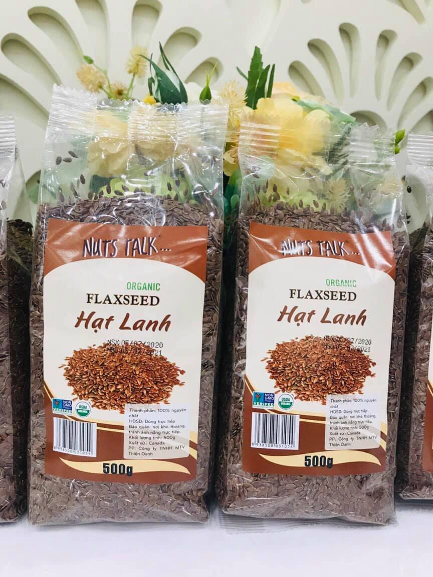 500G Hạt Lanh Nuts Talk - Flaxseed - đồ ăn vặt - bách hóa online uy tín