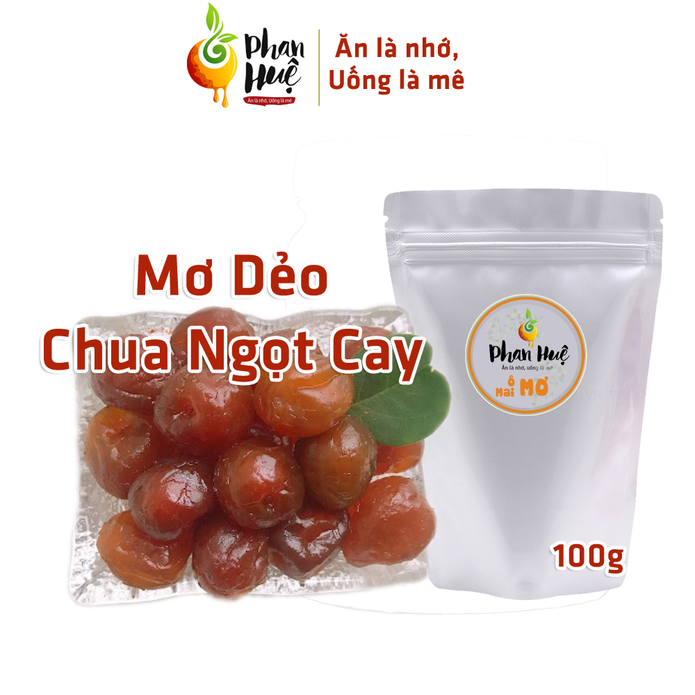 Mơ Dẻo Cay Phan Huệ Đặc Biệt (150gr). Mơ Miền Bắc Chọn Lọc. Ăn Là Nhớ. Đặc Sản Hà Nội