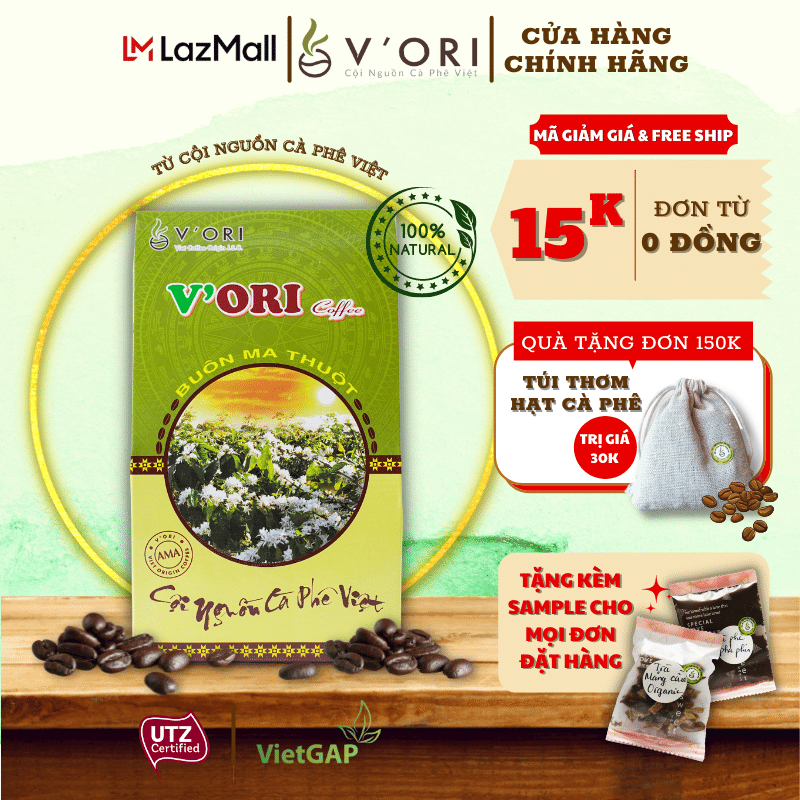 CÀ PHÊ BỘT CAO CẤP AMA 250GR (CÓ CHỨNG NHẬN UTZ & VIETGAP)