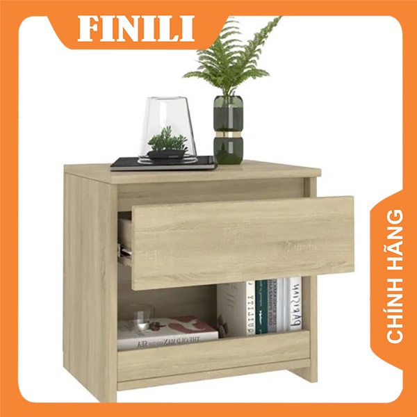 [FINILIGIAM50] Tab đầu giường, đôn kệ sofa có hộc kéo 2 ngăn gỗ MDF melamine an cường thiết kế mới TF21