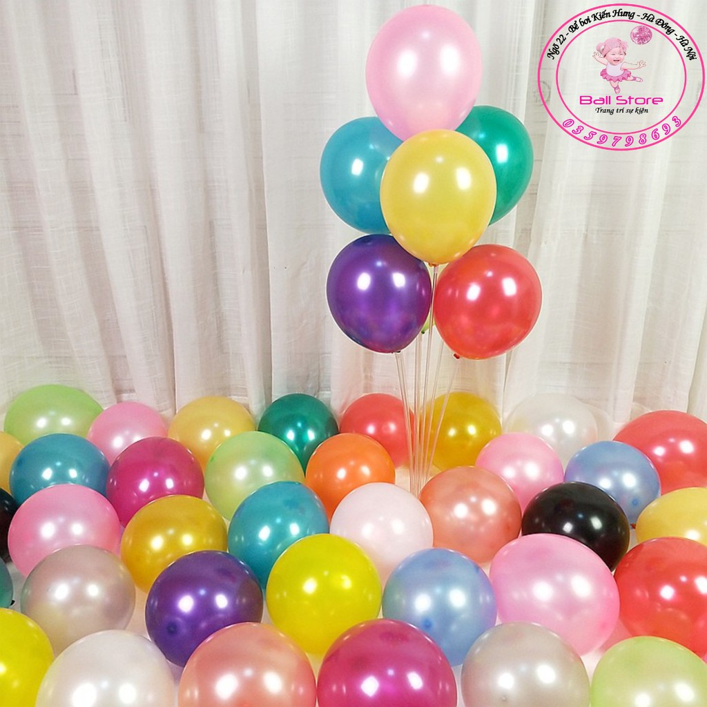 Set 10 bong bóng nhũ thái lan 32cm