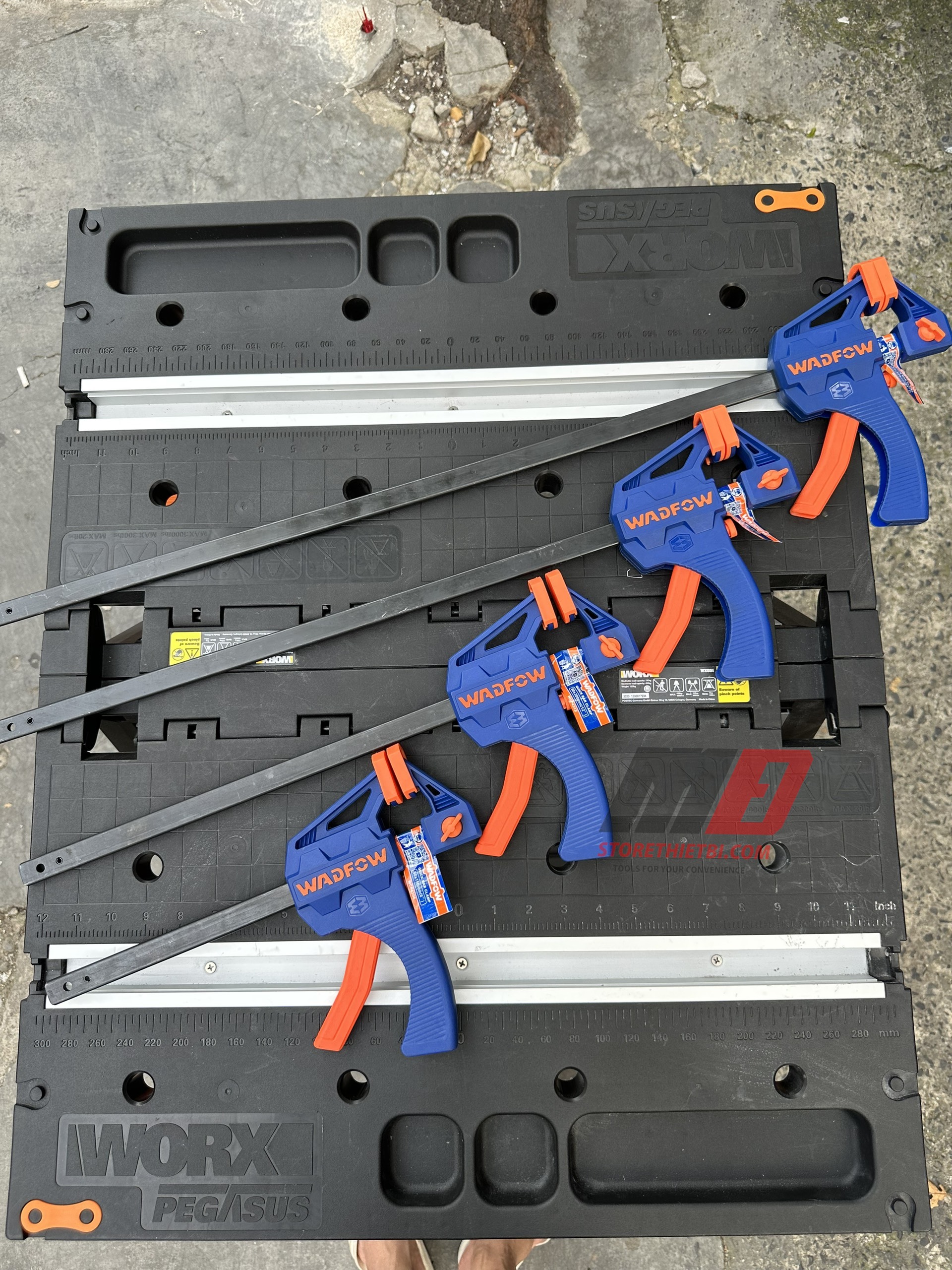 Thanh kẹp gỗ nhanh wadfow nhiều kích thước / 150mm / 300mm / 450mm/ 600mm