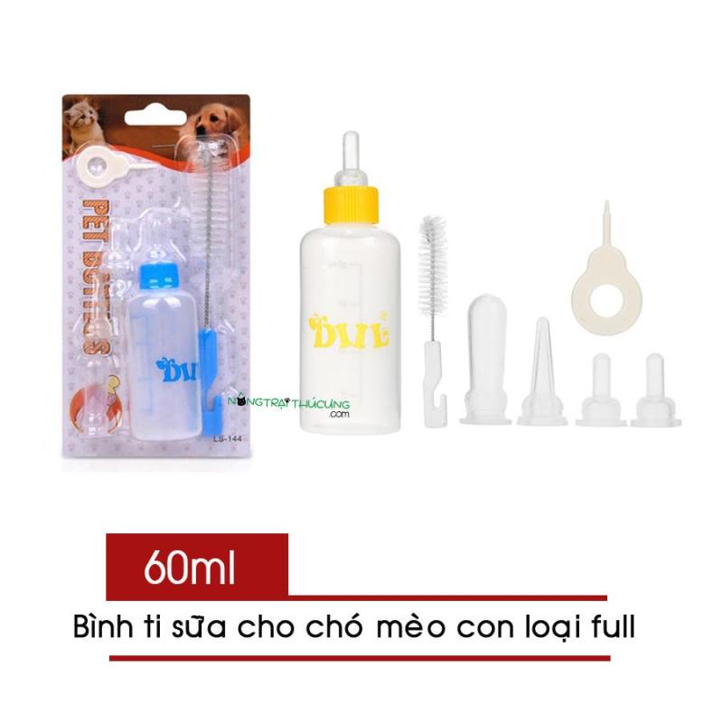 Bình sữa cho chó mèo con bú 60ml.