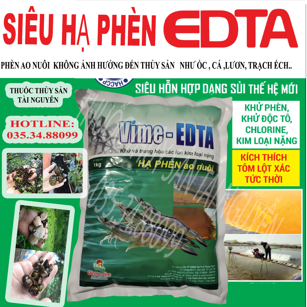 Edta hạ phèn siêu tốc nước bị vàng ván đỏ cho ao nuôi thủy sản edta chuyên hạ phèn ao nuôi ốc cá lươn ếch trạch,baba nước vàng do mưa nắng kéo dài .hiệu quả cho ao nuôi tôm cá ốc ếch lươn sau 24h sử dụng