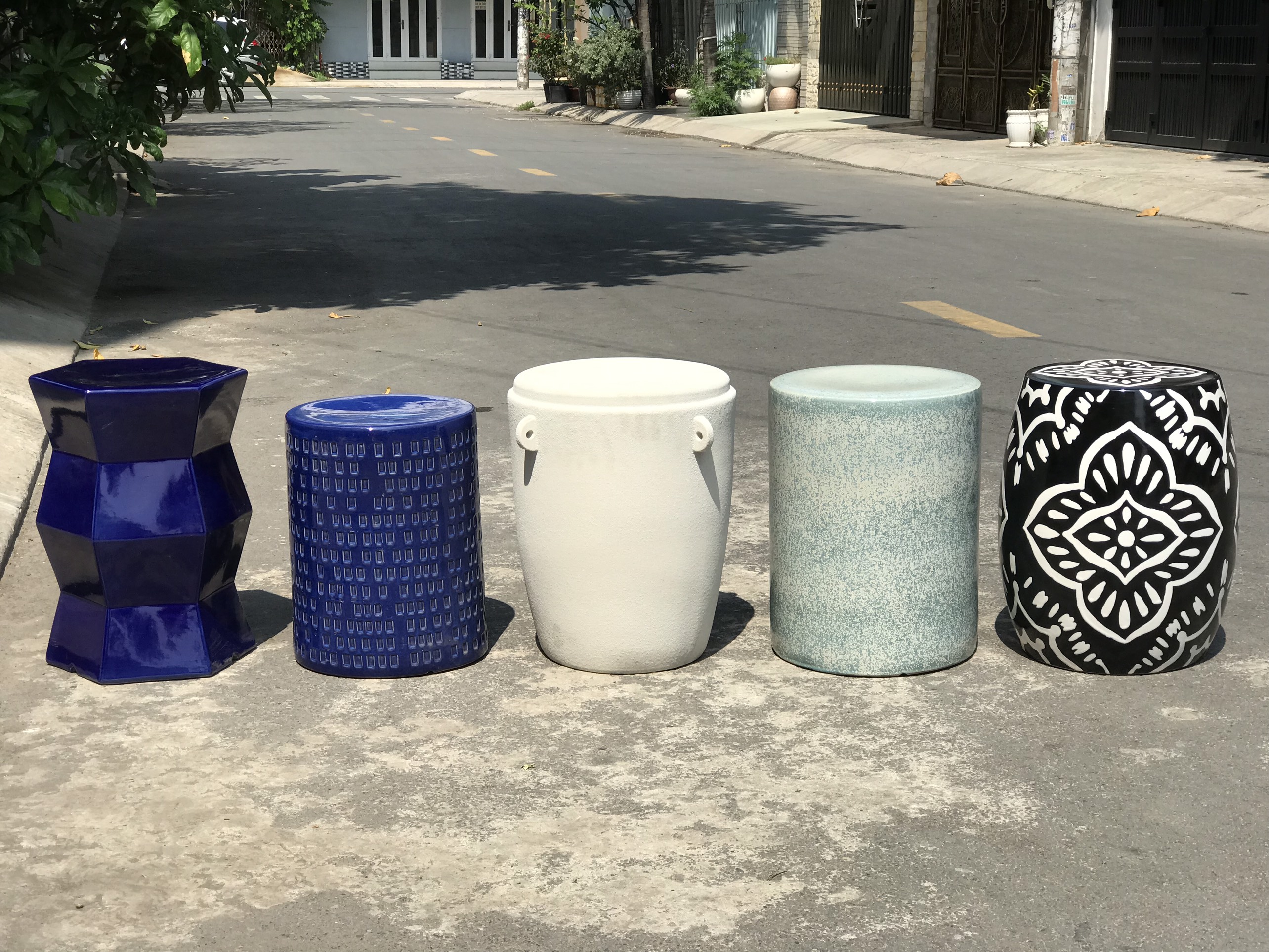 Đôn xuất khẩu gốm sứ trang trí decor