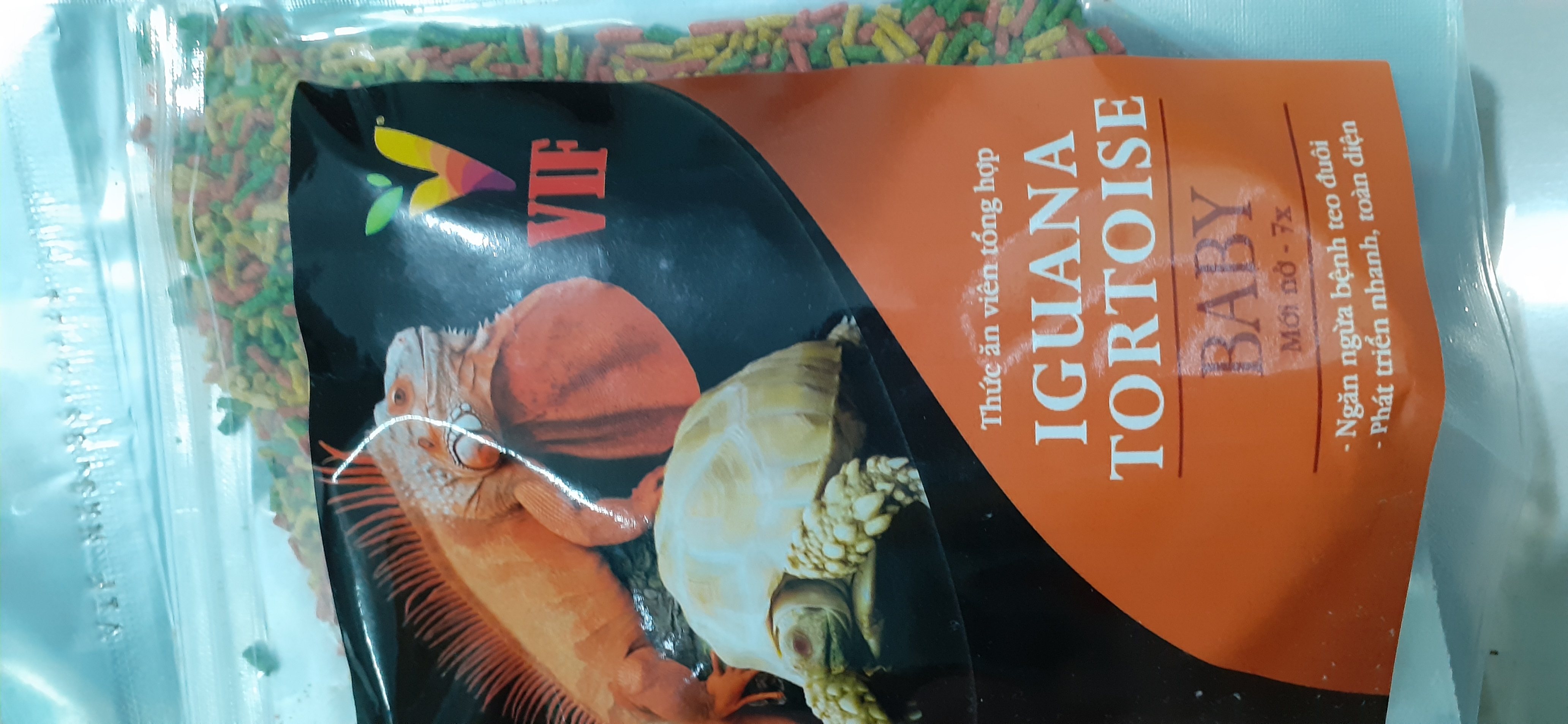 Thức ăn viên tổng hợp VIF cho rồng Nam Mỹ size <7x - Iguana Tortoise size mới nở
