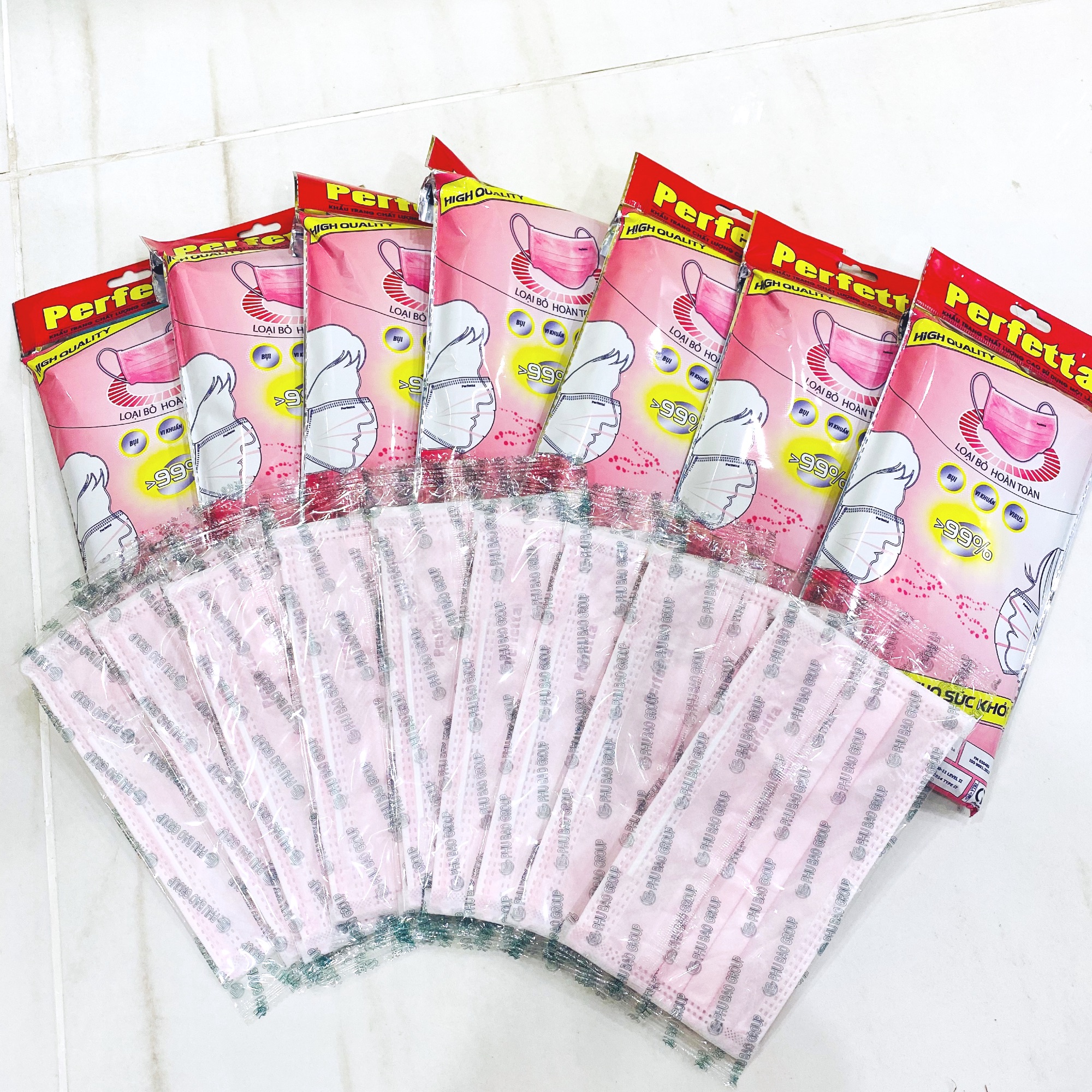 ❤️❤️❤️ Khẩu trang y tế người lớn Perfetta gói 10 cái