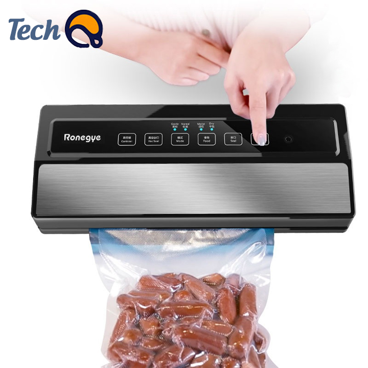 Máy hút chân không Emilya Ronegye chính hãng, Máy ép chân không  tự động hàn miệng túi, Máy hut chân khong mini gia đình tặng kèm túi hút chân không và ống hút hộp, bảo hành 1 năm