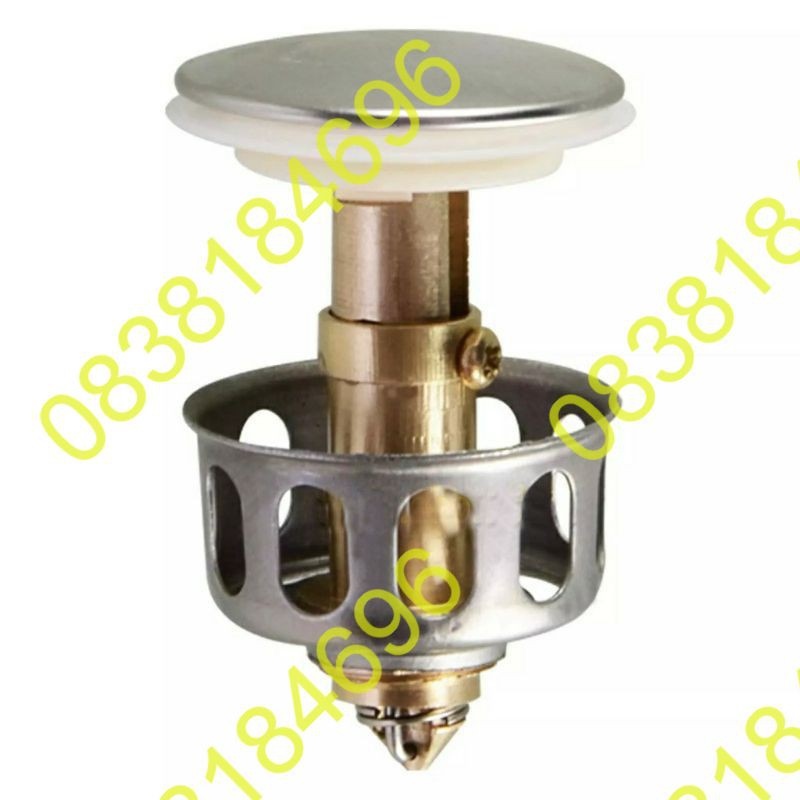 HOT SALE Xả lavabo linh kiện nhấnNút nhấn thay thế phụ kiện bộ xả nhấn lavabo inox 304Nút nhấn bộ xả bồn rửa mặt lavabo