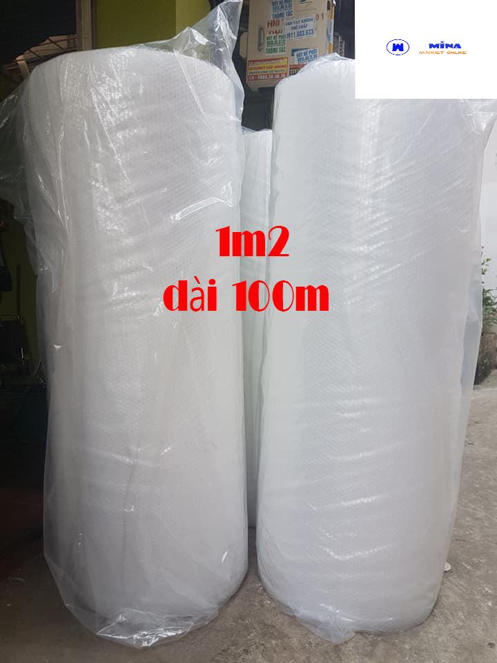 (1m2 X 100m) Cuộn Bóng Khí - Màng xốp hơi - Xốp nổ - Gói hàng - Bọc hàng - Kích Thước 1m2 x 100 (m)