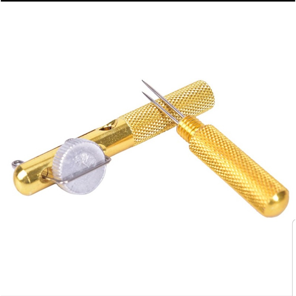Dụng cụ hỗ trợ buộc lưỡi câu cá lưỡi câu đài bằng kim loại màu vàng đồng