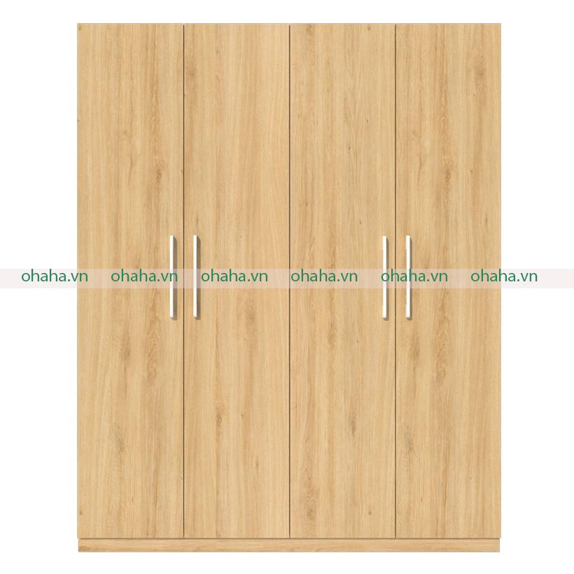 [ Freeship HCM ] [Trả góp 0%] TỦ QUẦN ÁO GỖ CÔNG NGHIỆP 4 CÁNH OHAHA - TQA038 - 01