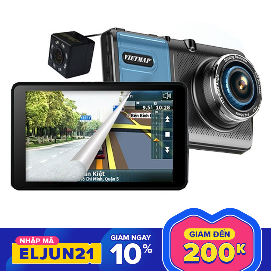 [Trả góp 0%] [Giá Bất Diệt] Camera Hành Trình Vietmap A50- Cảnh Báo Giới Hạn Tốc Độ Bằng Giọng Nói - Tặng Kèm Thẻ Nhớ Vietmap Chính Hãng