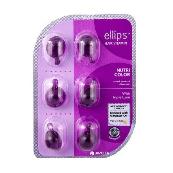 Serum Dưỡng Tóc Ellips Vitamin Cho Tóc Nhuộm 6 Viên