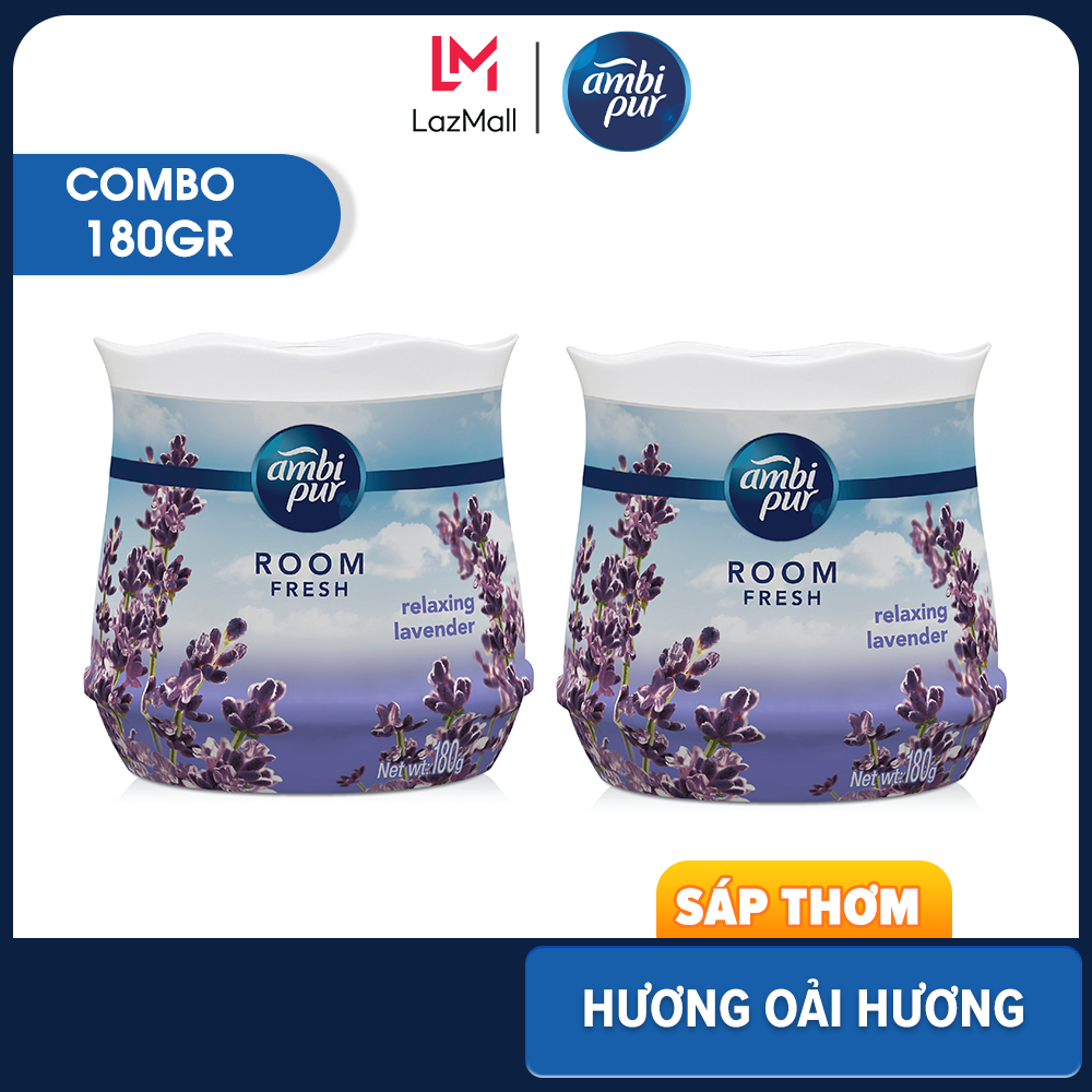 Combo 2 Hộp Sáp Thơm AMBI PUR Nhiều Mùi Hương 180GRx2