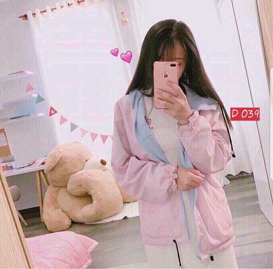Áo khoác dù 2 mặt