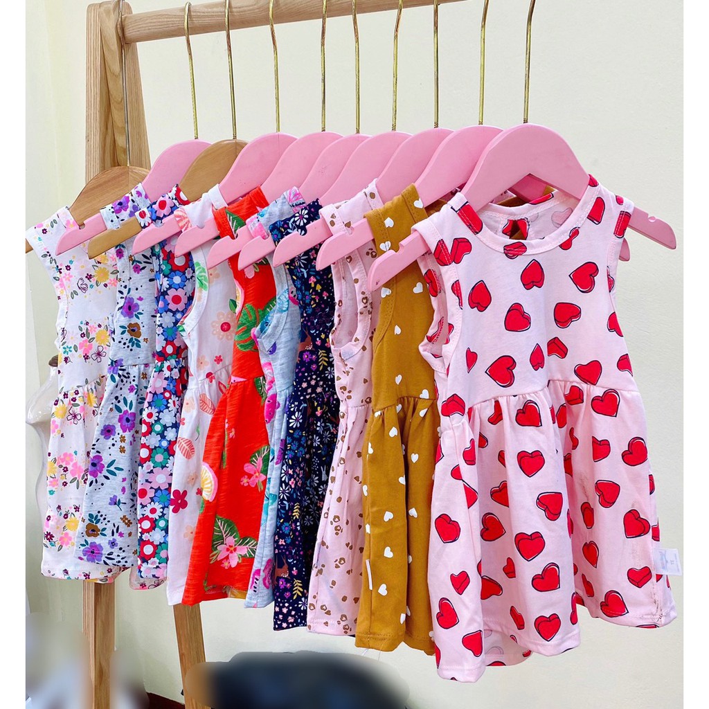 XẢ KHO | VÁY BA LỖ BABYDOLL CHO BÉ YÊU 7-17KG | VIDEO THẬT | KISS PLAZA