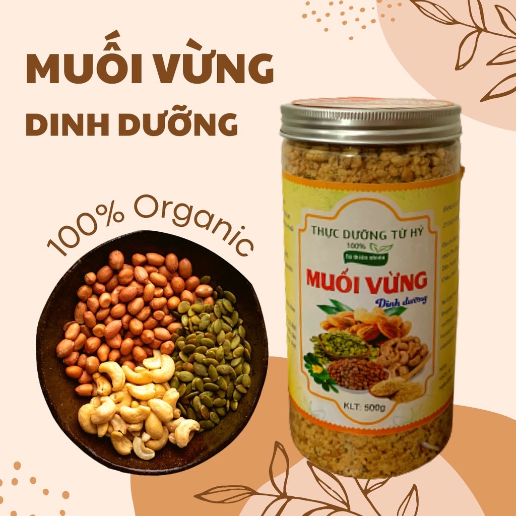 Muối vừng dinh dưỡng, muối vừng 5 loại hạt cao cấp rắc cơm thơm ngon