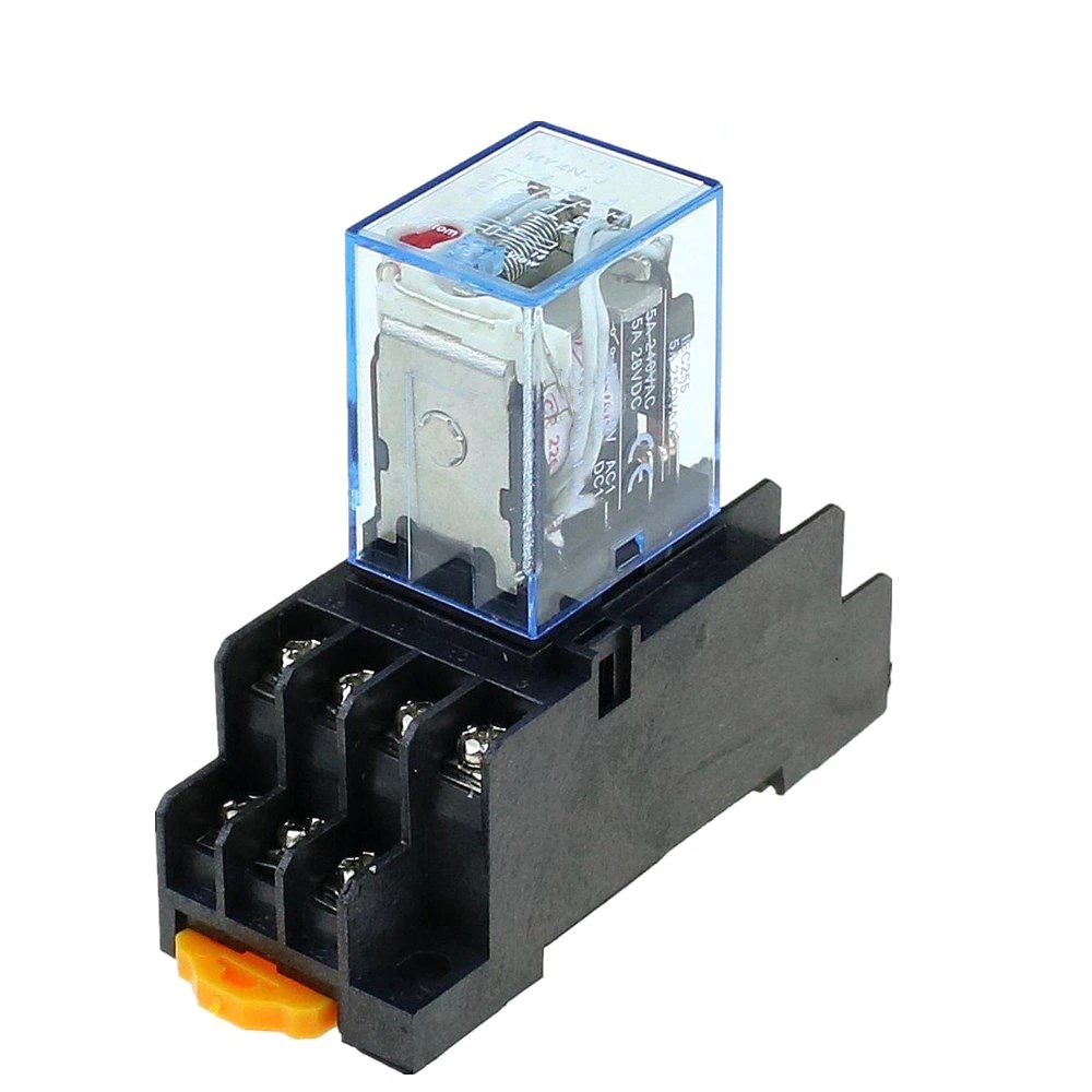 Rơ le Kiếng 8 chân 14 chân - Relay Kính - Rơle trung gian MY2N MY4N